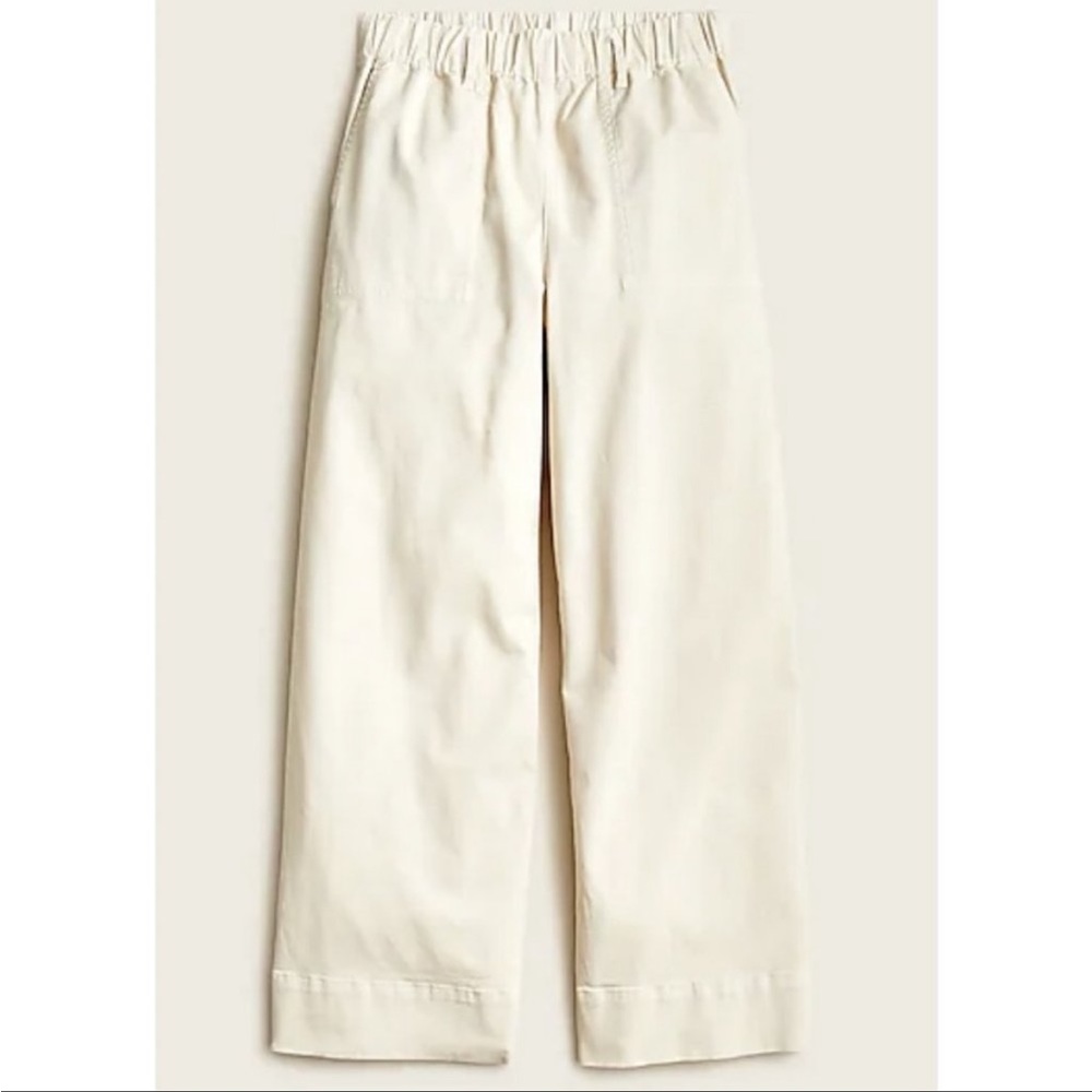 JCREW - Pull on wide leg chino